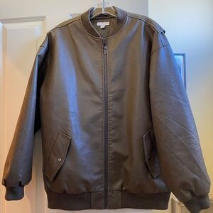 Top shop Oversized Faux Leather Jacket